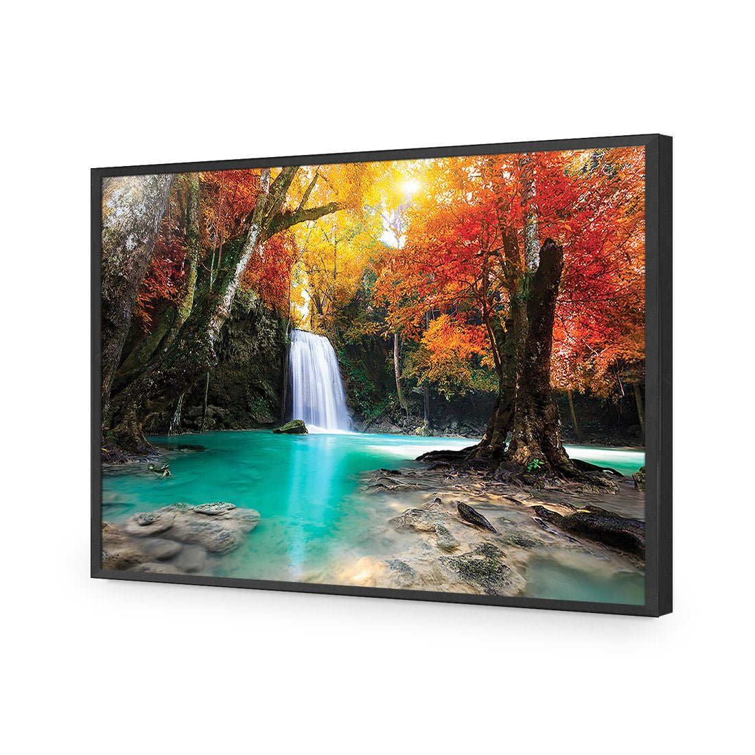 Autumn Waterfall Magic Acrylic Print Art