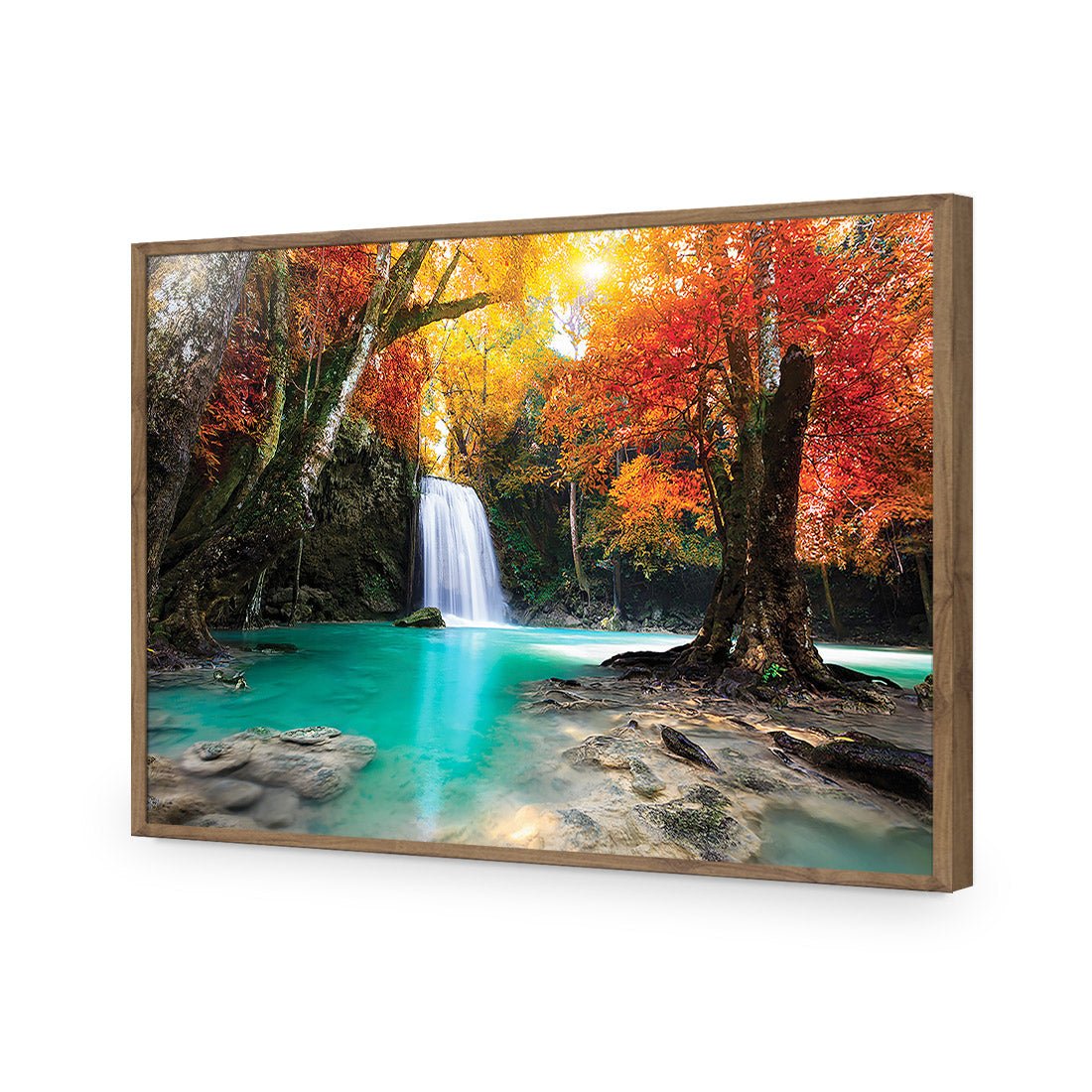Autumn Waterfall Magic Acrylic Print Art