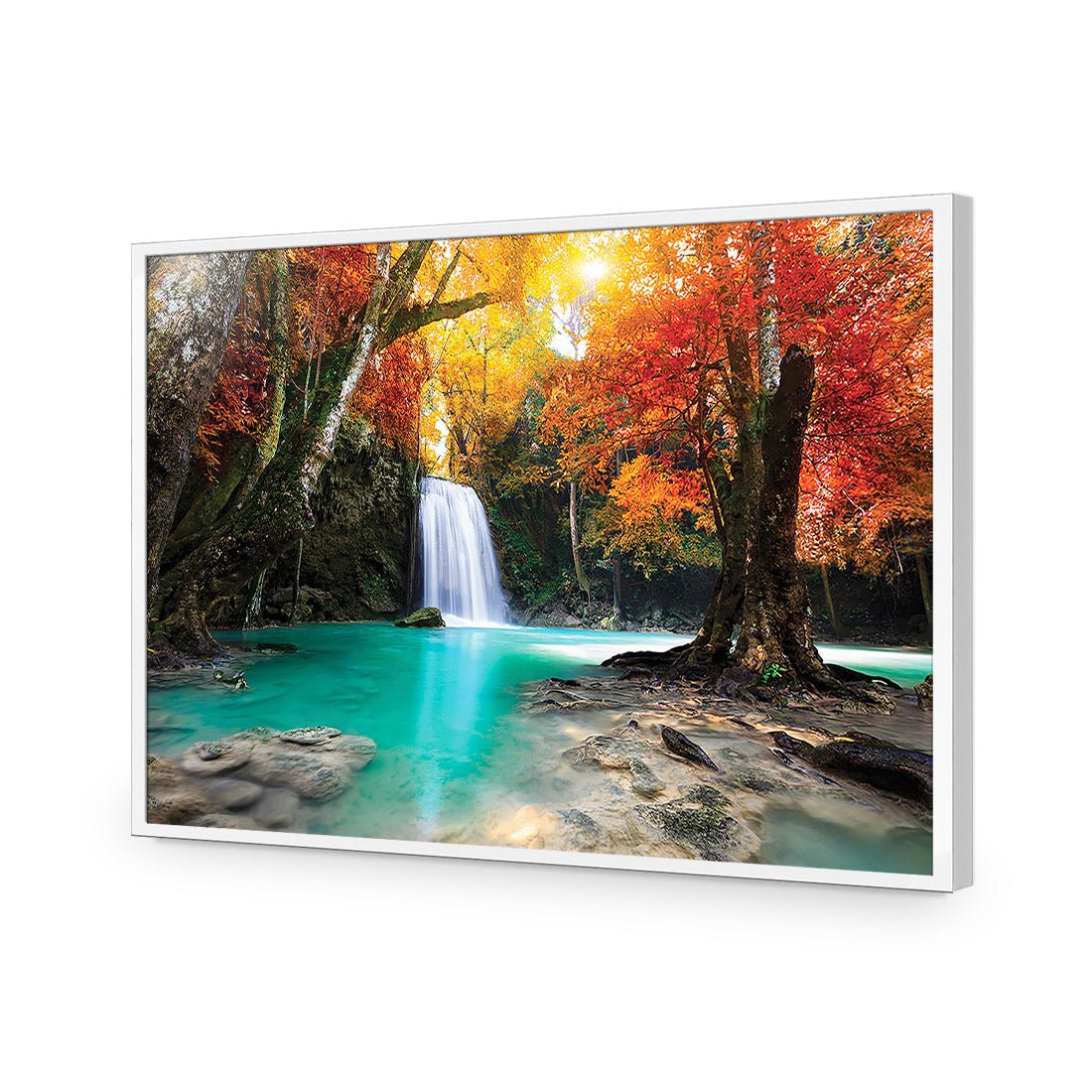 Autumn Waterfall Magic Acrylic Print Art