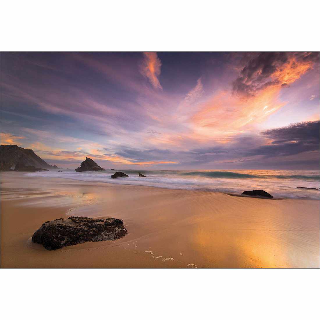 Beach Sunset Canvas Art