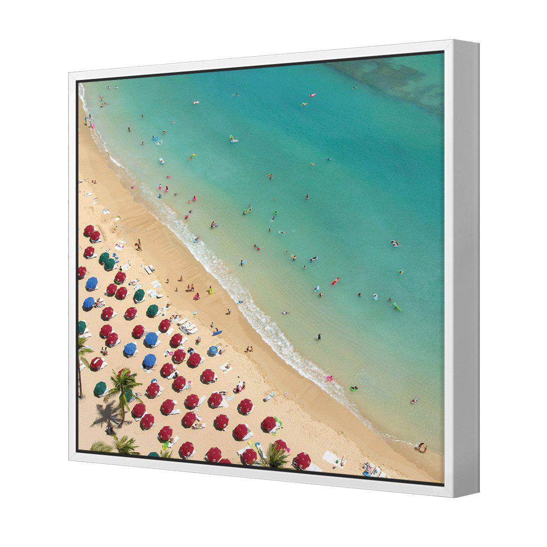 Birds Eye Beach, Square Canvas Art