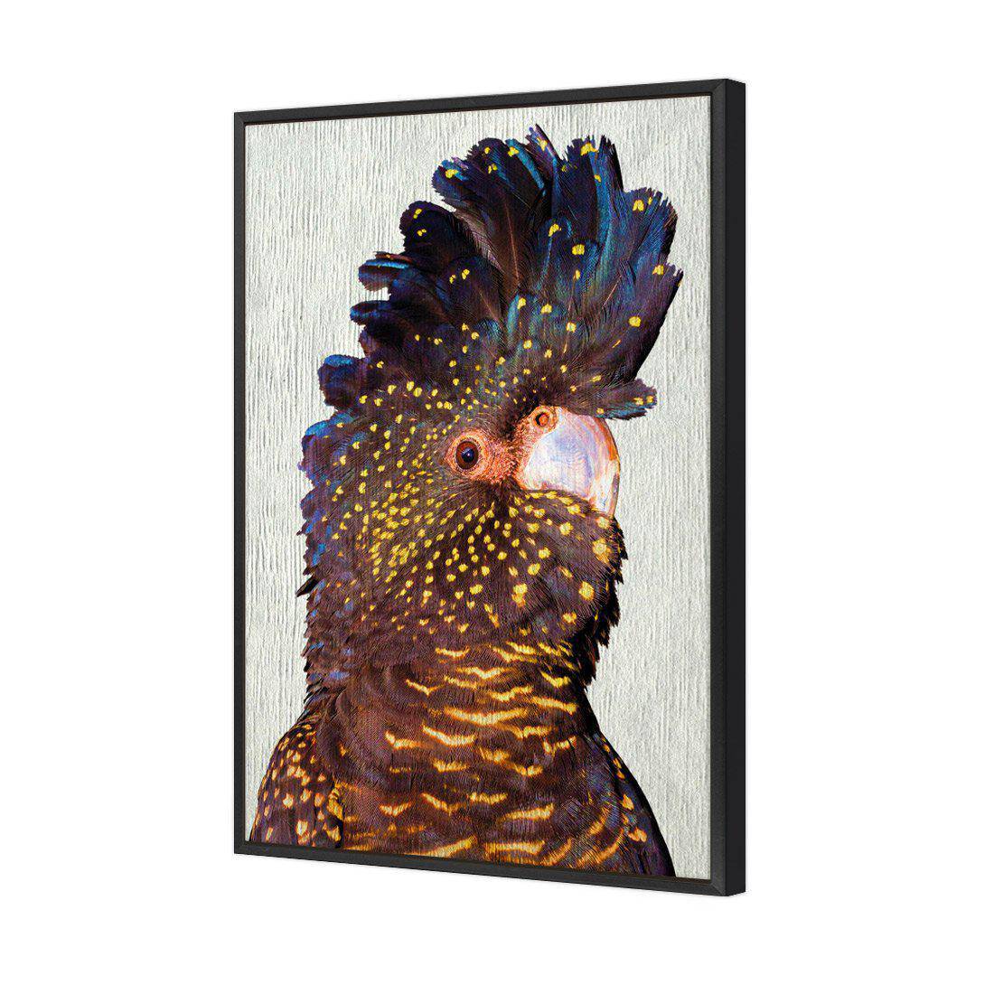 Black Cockatoo Front, Paper Canvas Art