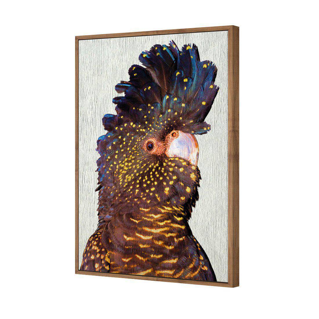 Black Cockatoo Front, Paper Canvas Art