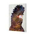 Black Cockatoo Front, Paper Canvas Art