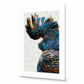 Black Cockatoo Side, Paper Acrylic Print Art
