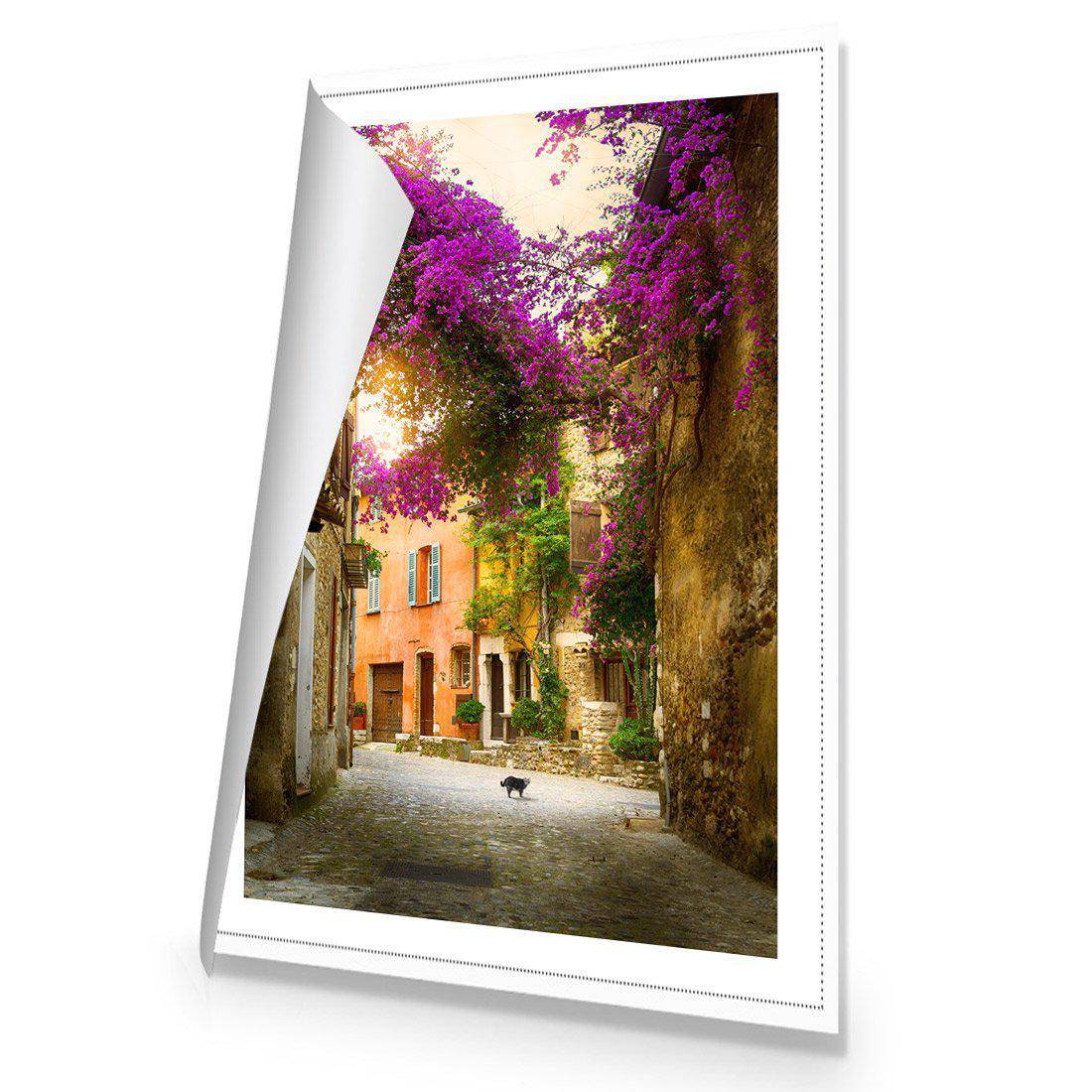 Bougainvillea Alley Canvas Art