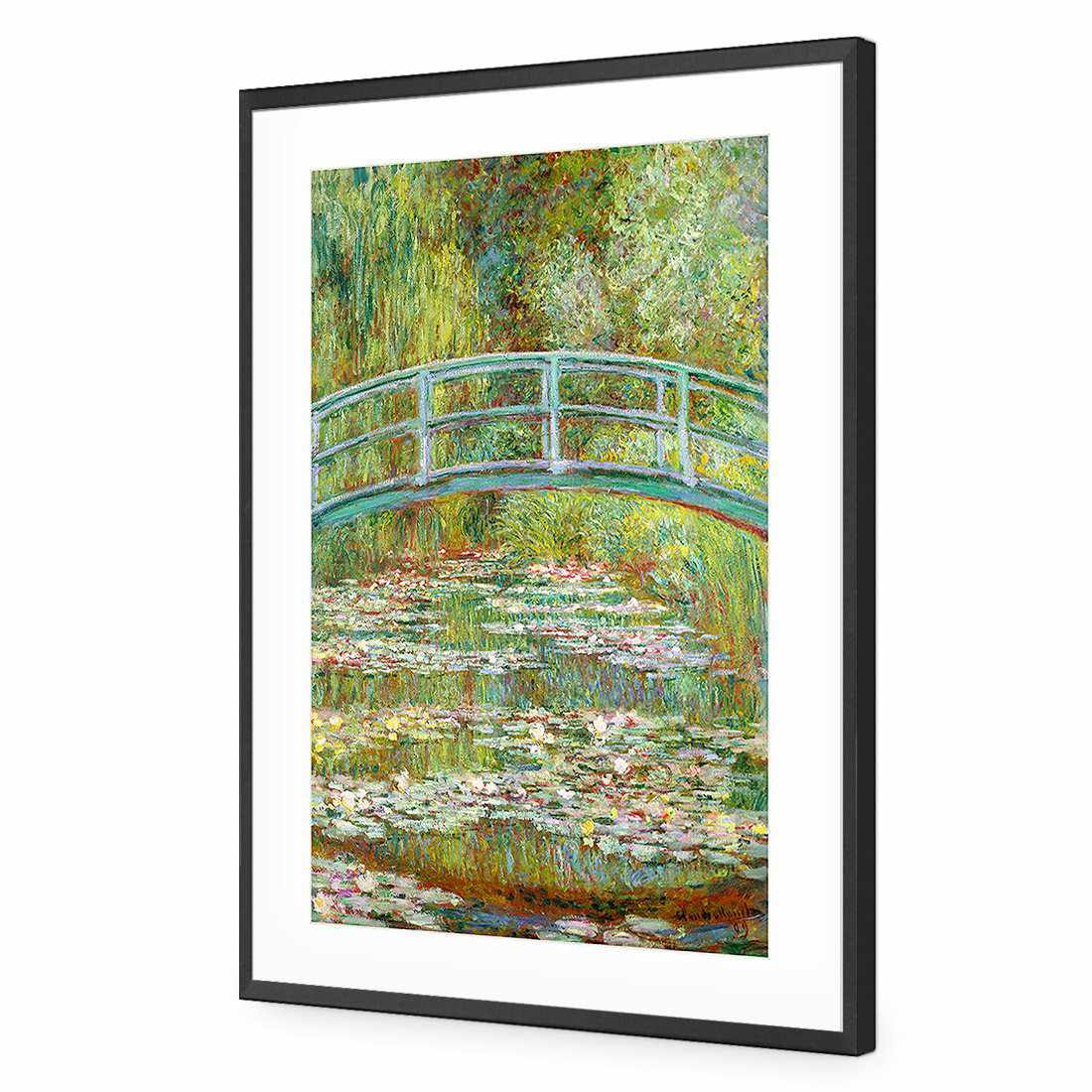 Bridge Over Rose Pond - Monet Acrylic Print Art