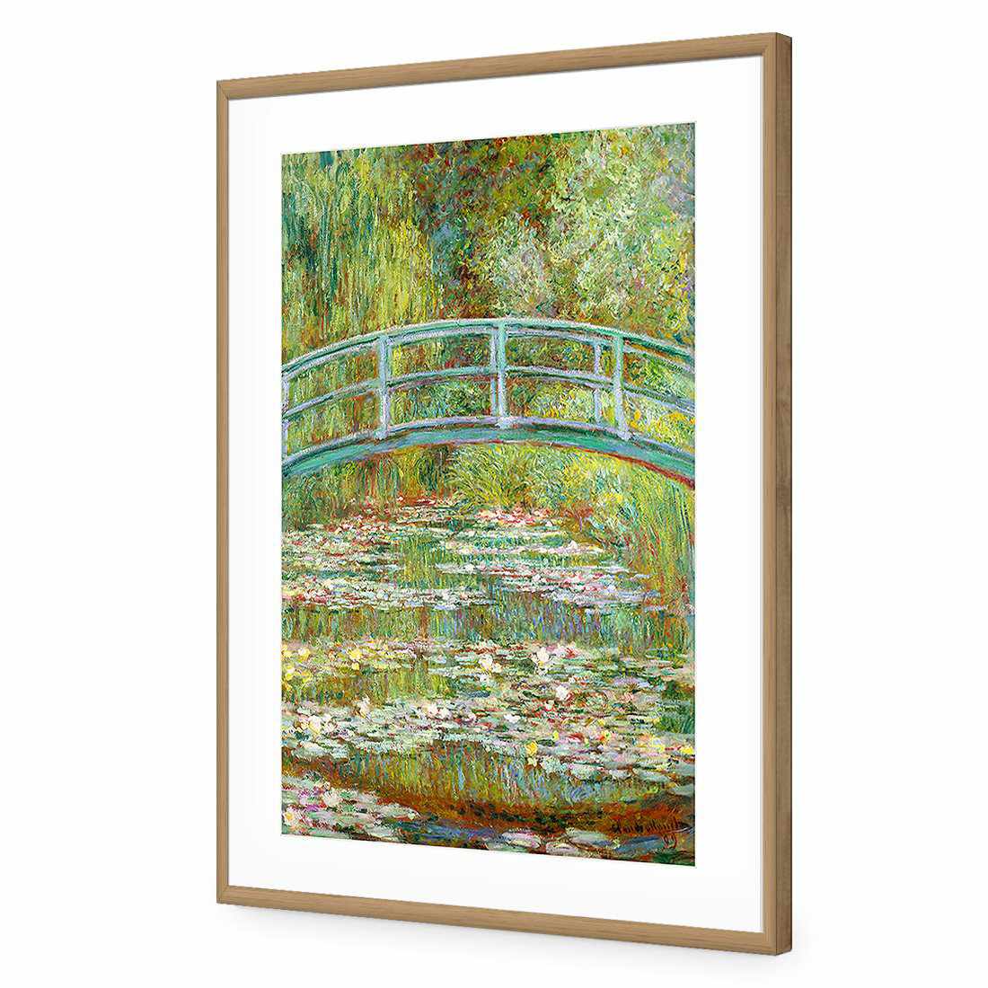 Bridge Over Rose Pond - Monet Acrylic Print Art