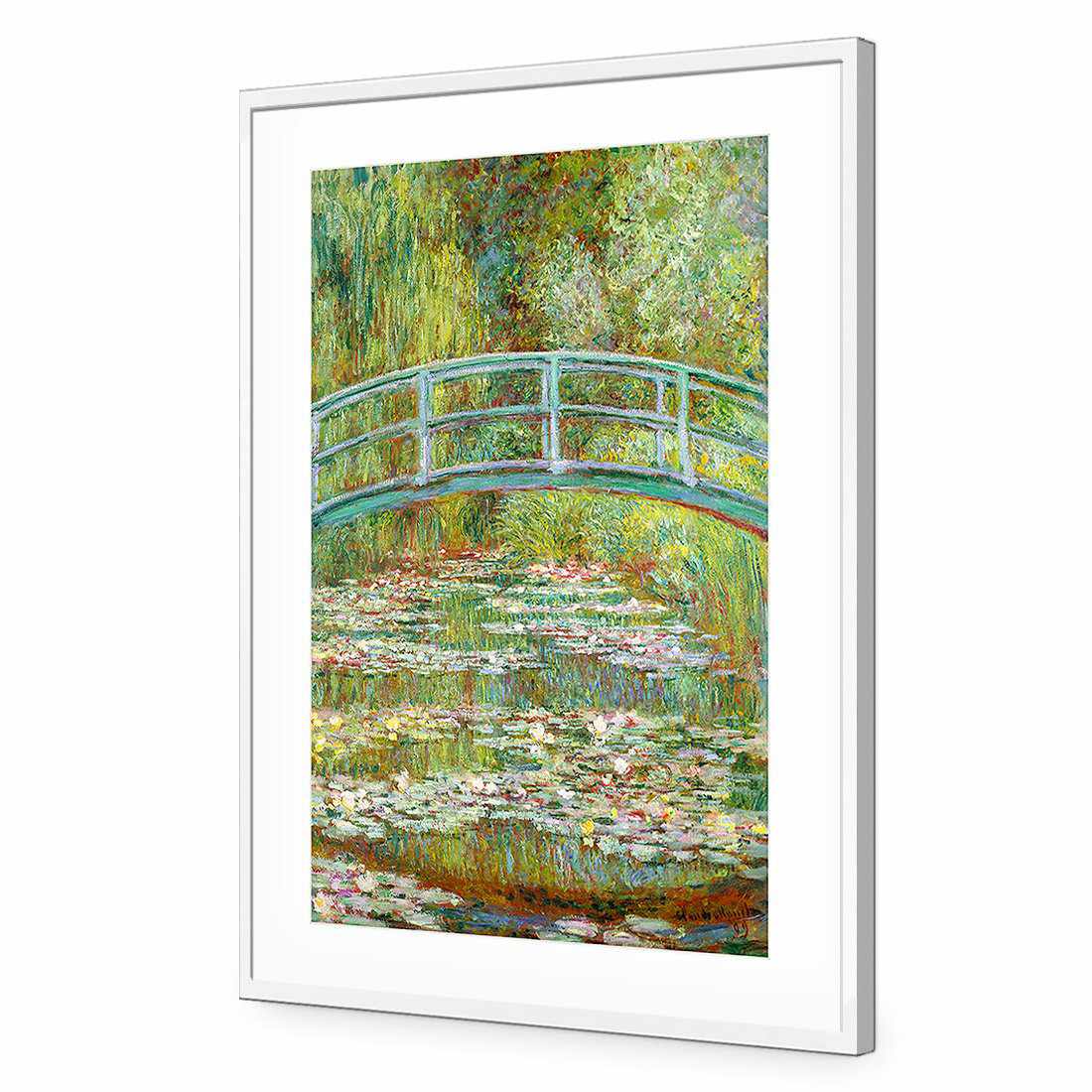 Bridge Over Rose Pond - Monet Acrylic Print Art