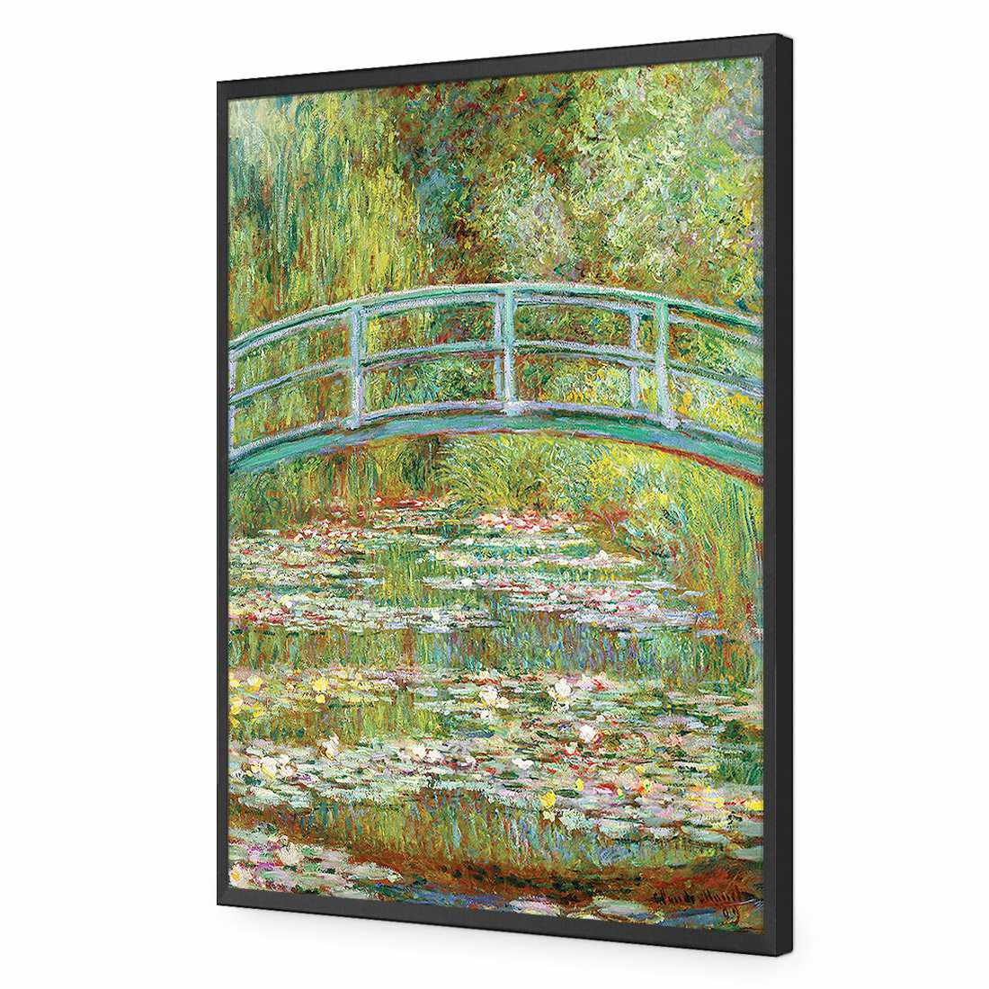 Bridge Over Rose Pond - Monet Acrylic Print Art
