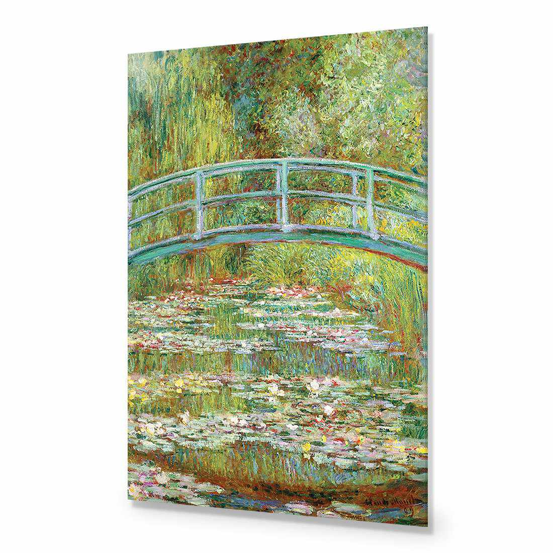 Bridge Over Rose Pond - Monet Acrylic Print Art