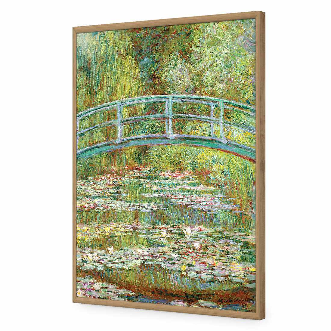Bridge Over Rose Pond - Monet Acrylic Print Art