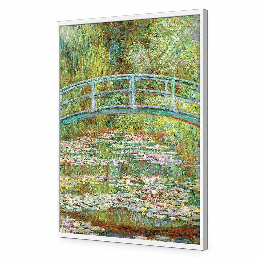 Bridge Over Rose Pond - Monet Acrylic Print Art