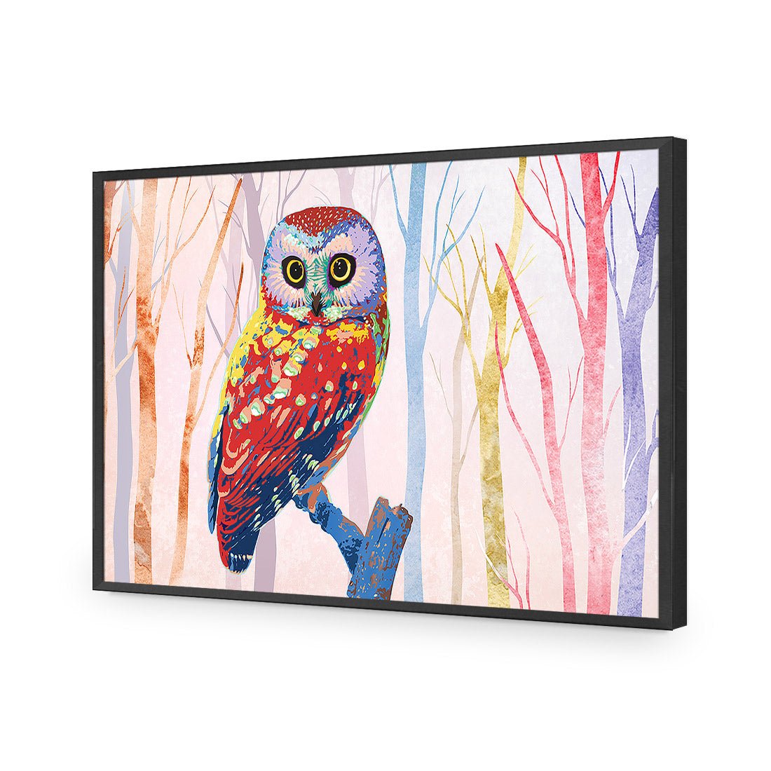 Bright Wise Owl, Light Acrylic Print Art