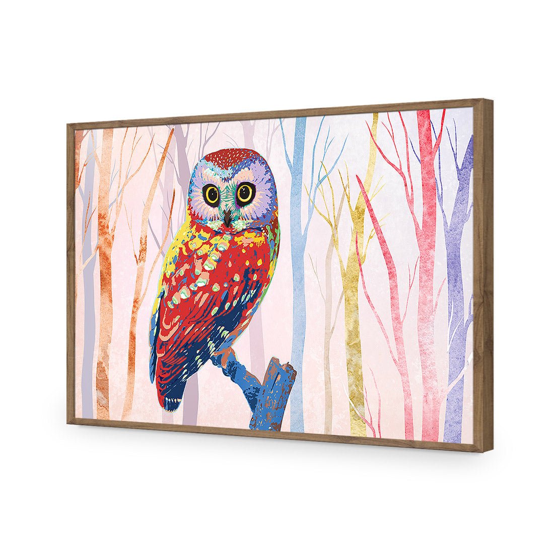Bright Wise Owl, Light Acrylic Print Art