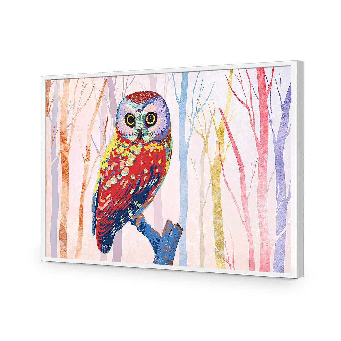 Bright Wise Owl, Light Acrylic Print Art