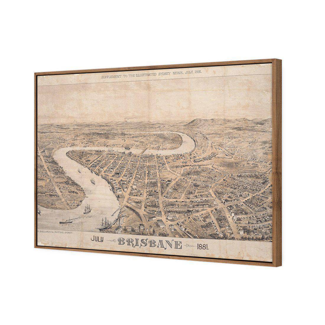 Brisbane 1881 Canvas Art