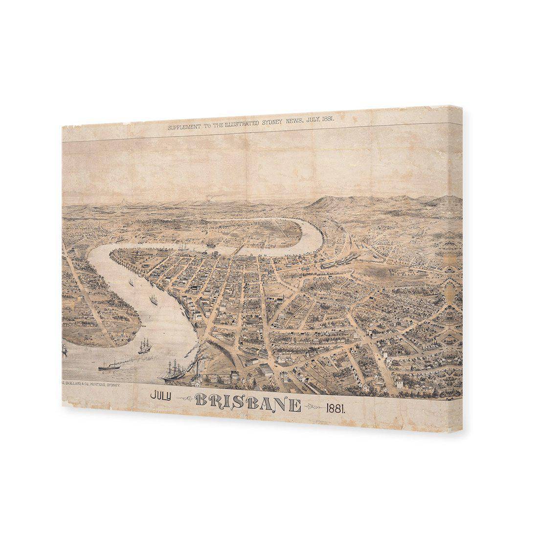 Brisbane 1881 Canvas Art