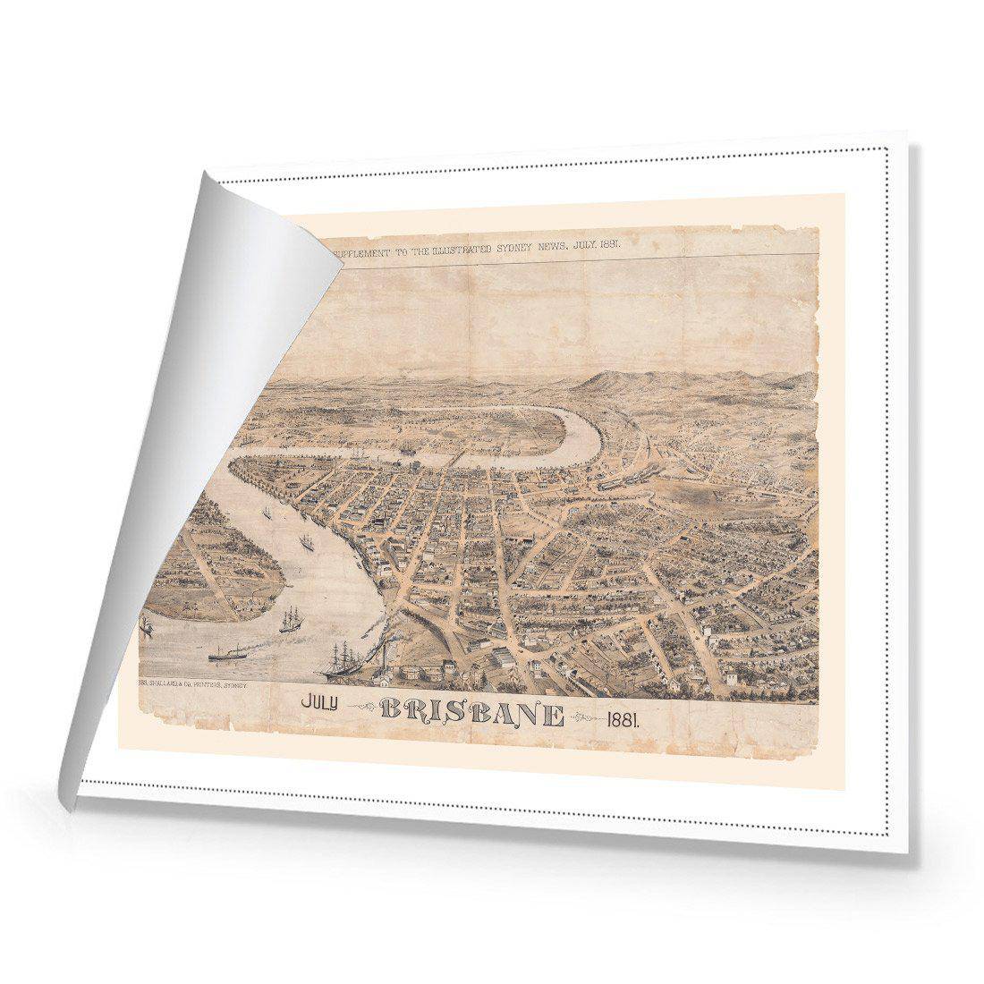 Brisbane 1881 Canvas Art