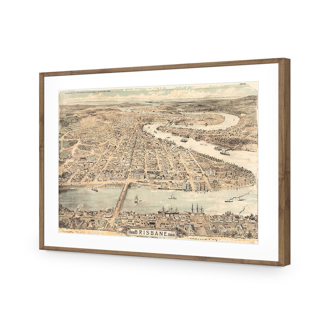 Brisbane 1888 Acrylic Print Art