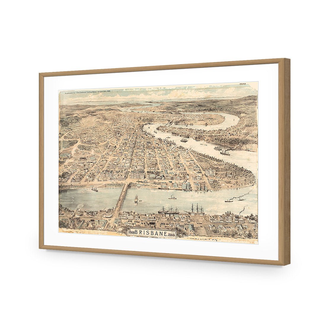 Brisbane 1888 Acrylic Print Art