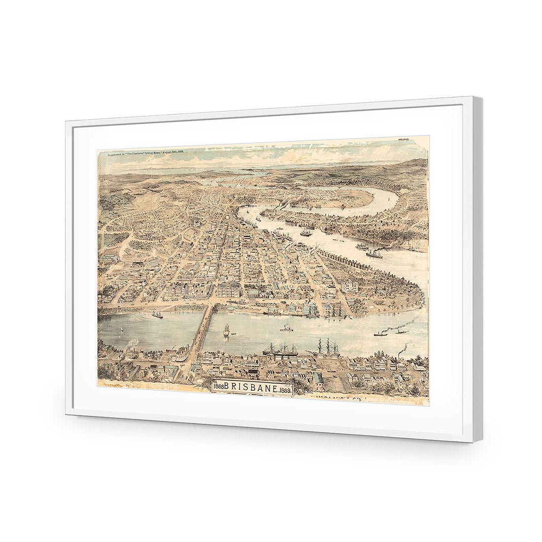 Brisbane 1888 Acrylic Print Art