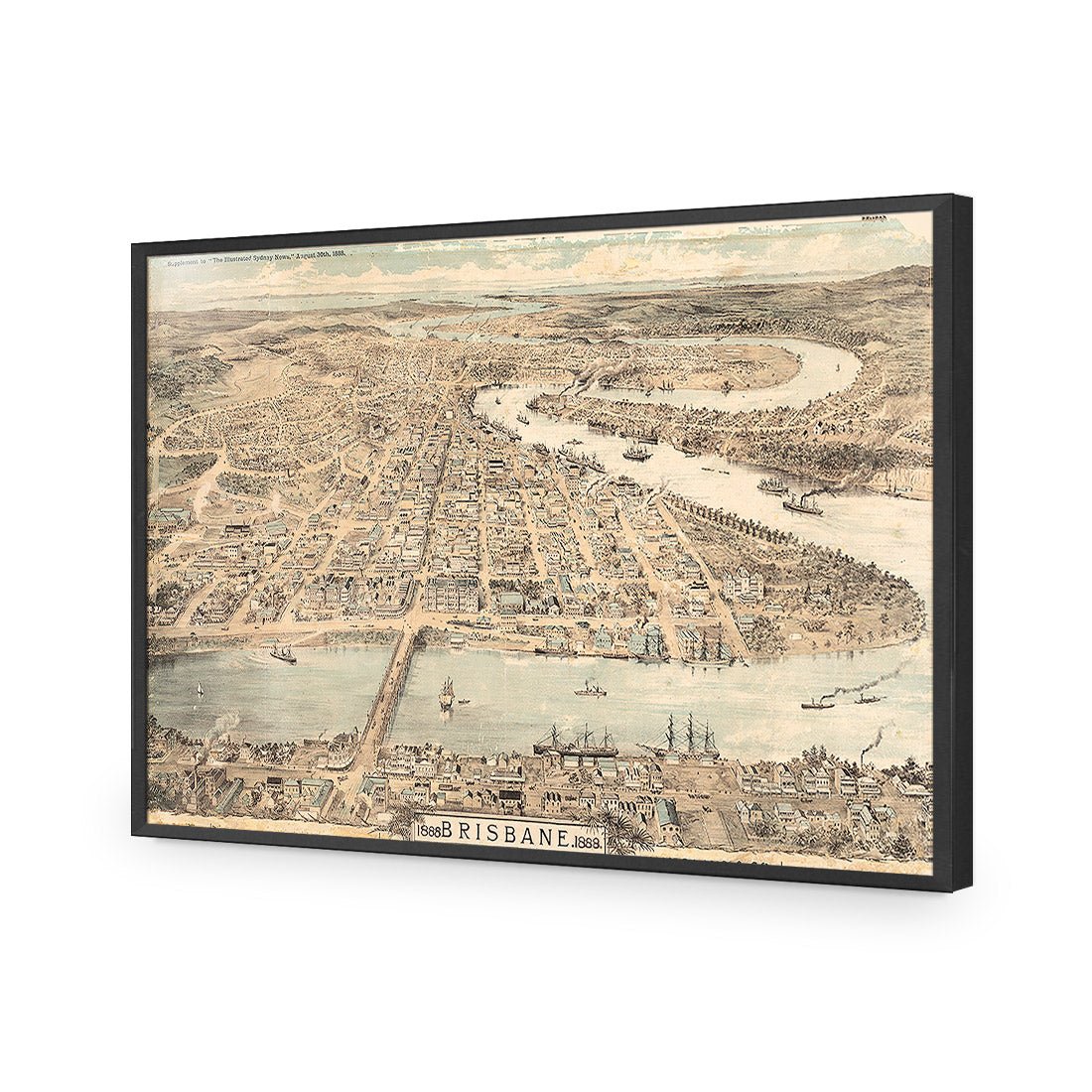 Brisbane 1888 Acrylic Print Art