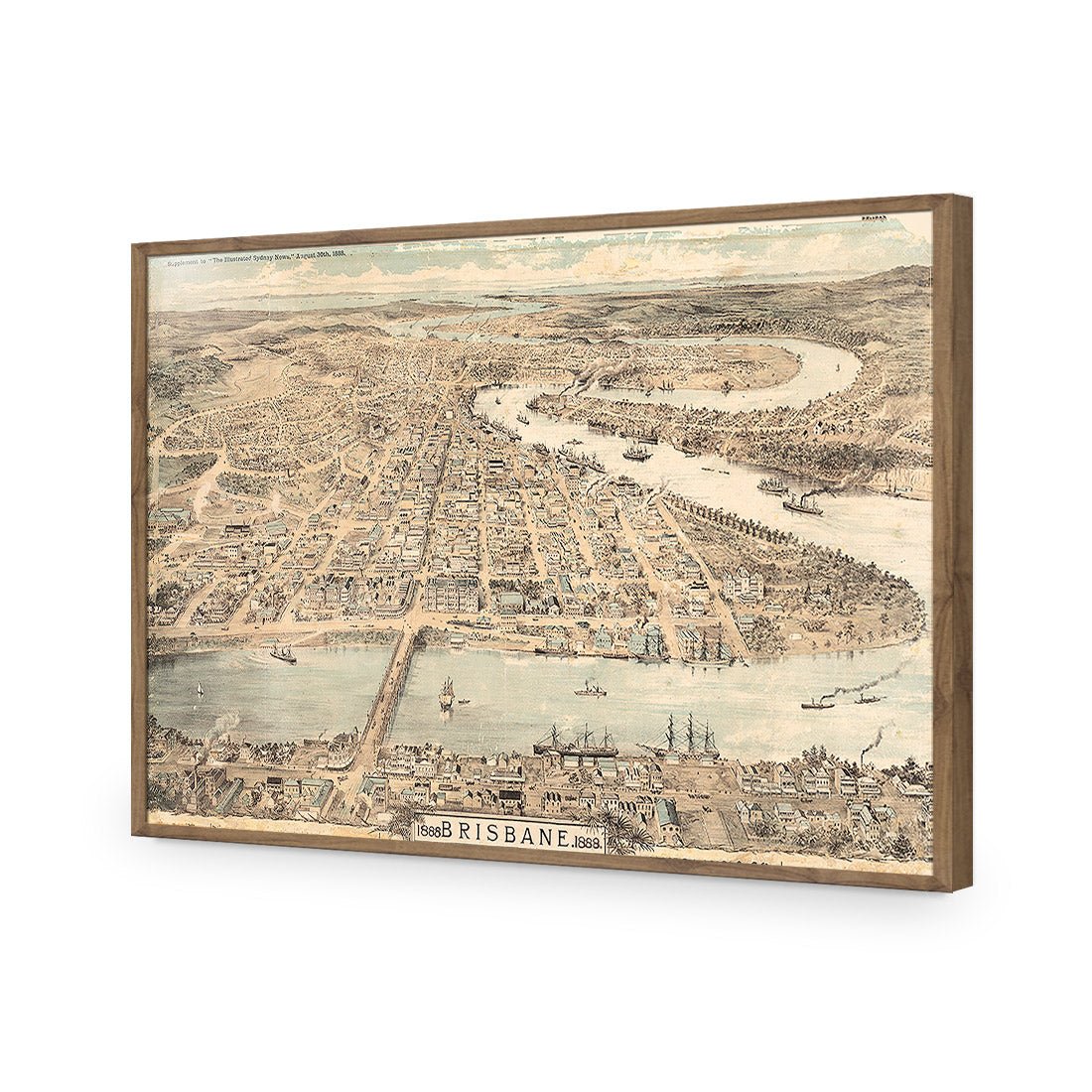 Brisbane 1888 Acrylic Print Art