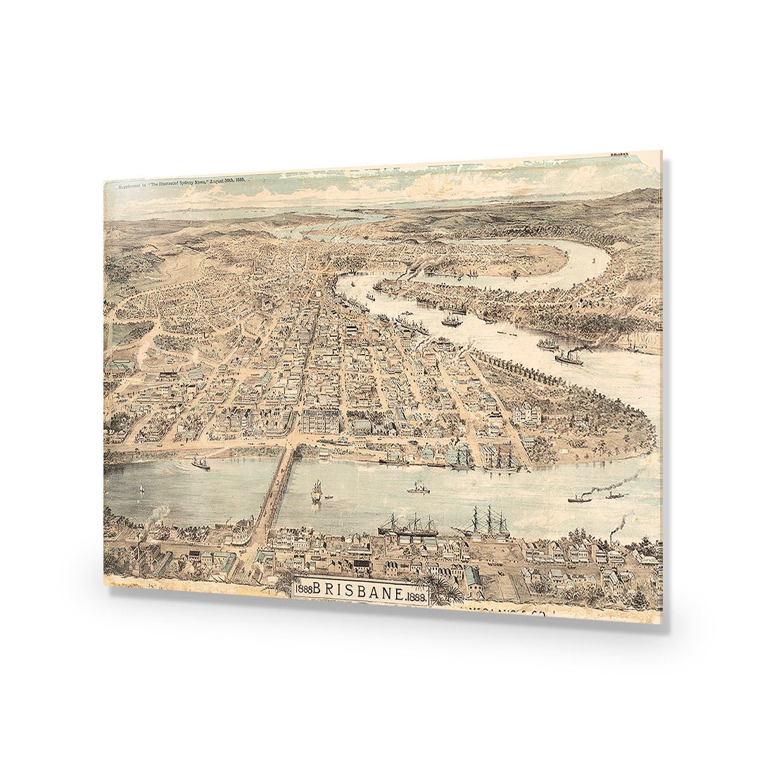 Brisbane 1888 Acrylic Print Art
