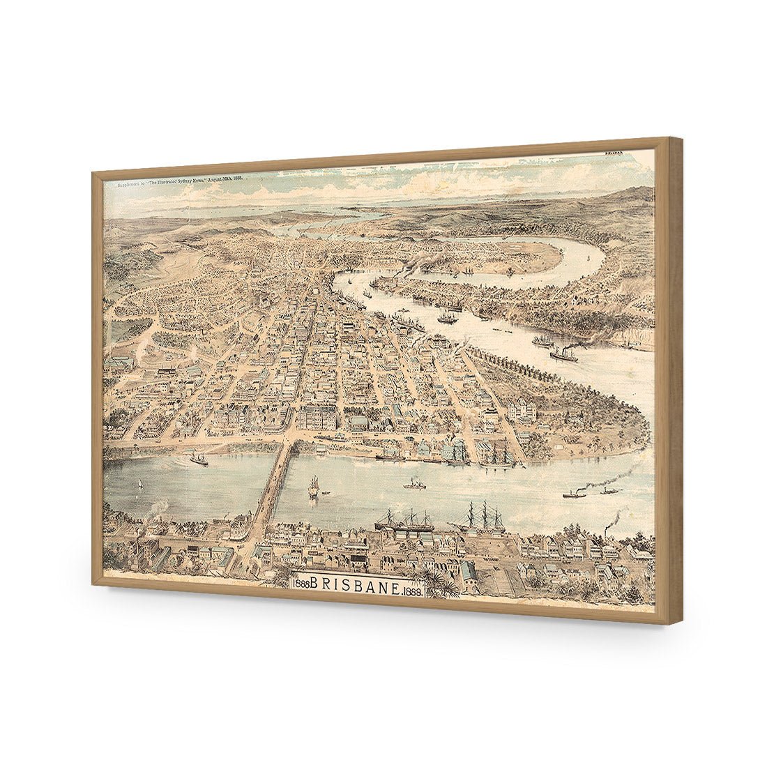 Brisbane 1888 Acrylic Print Art
