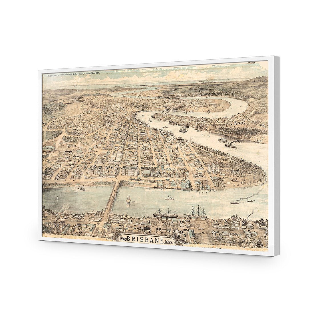 Brisbane 1888 Acrylic Print Art