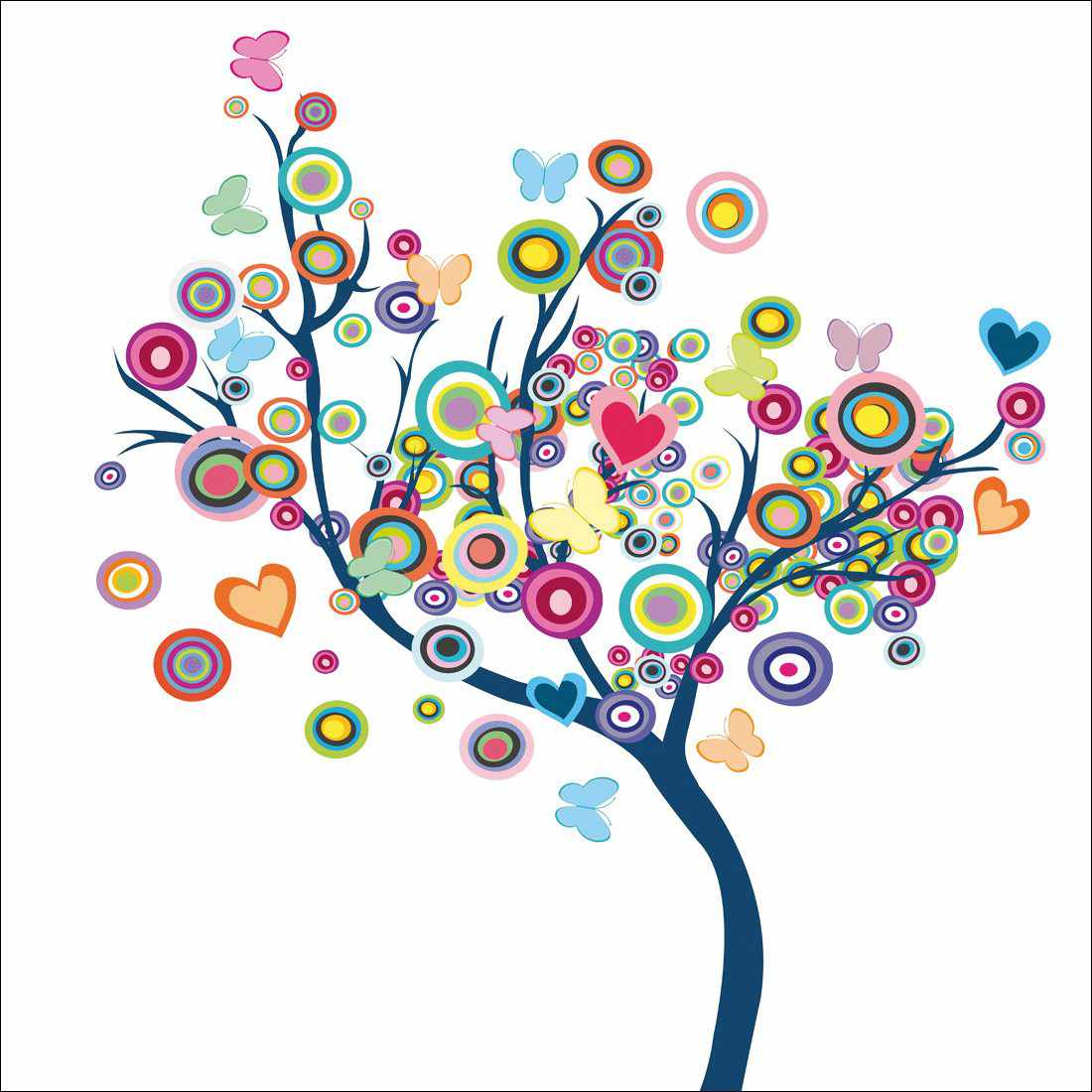 Bubblegum Tree Canvas Art