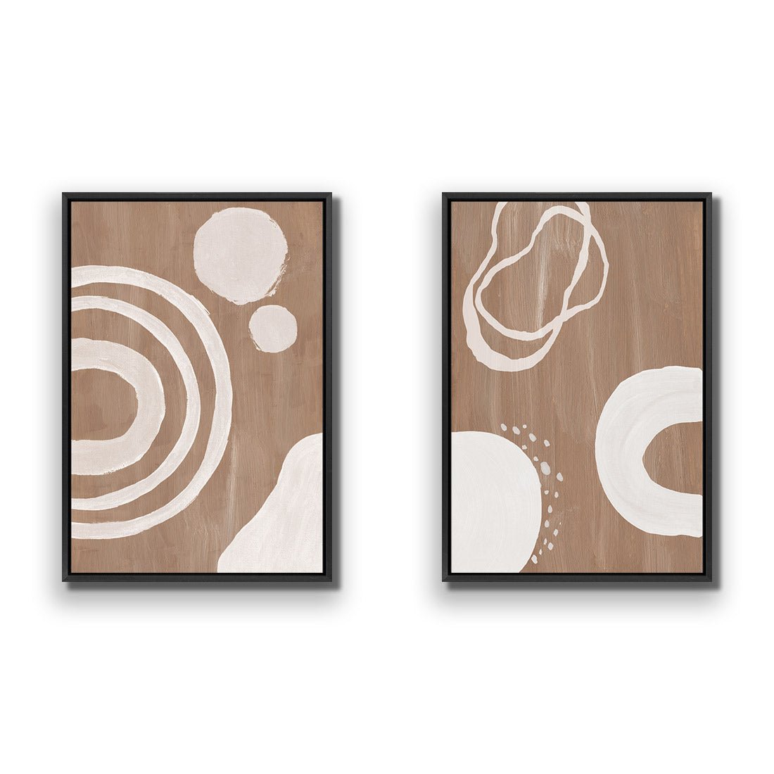 Cafe Latte Abstract Perfect Pair