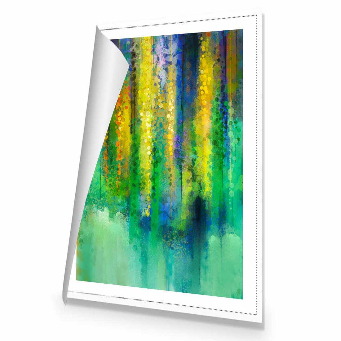 Cascading Colour Canvas Art - Rectangle