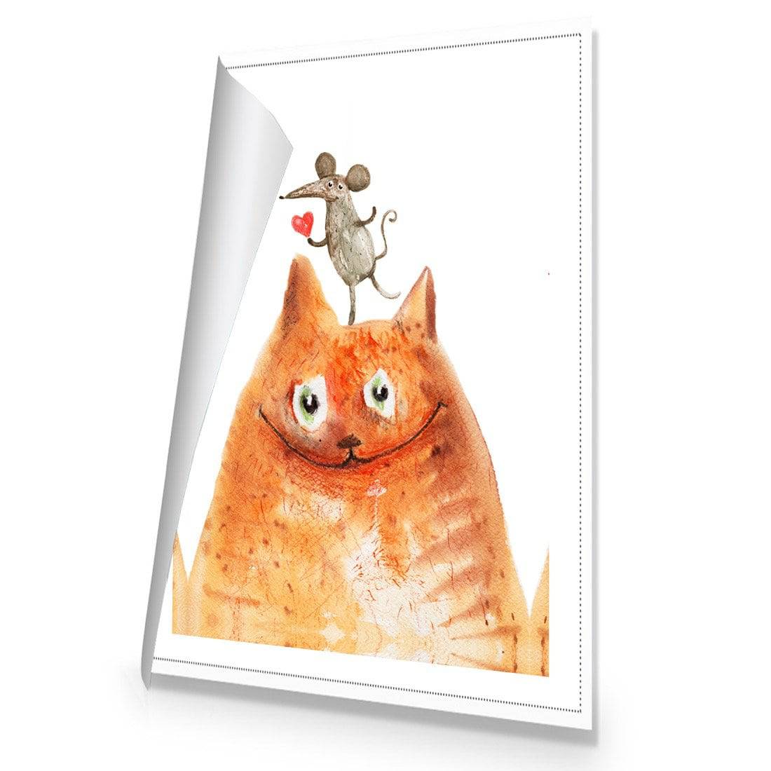 Cat and Mouse Love Canvas Art