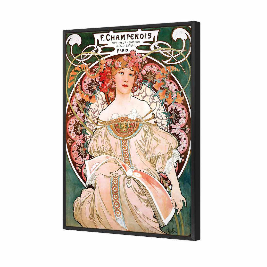 Champenois By Alphonse Mucha Canvas Art