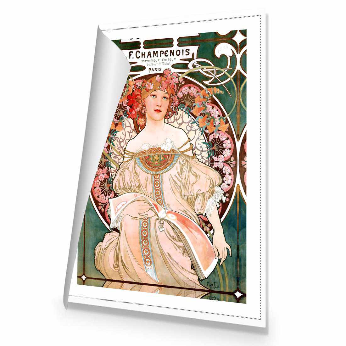 Champenois By Alphonse Mucha Canvas Art