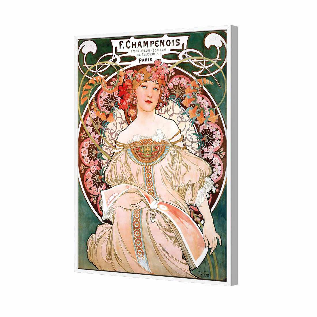 Champenois By Alphonse Mucha Canvas Art