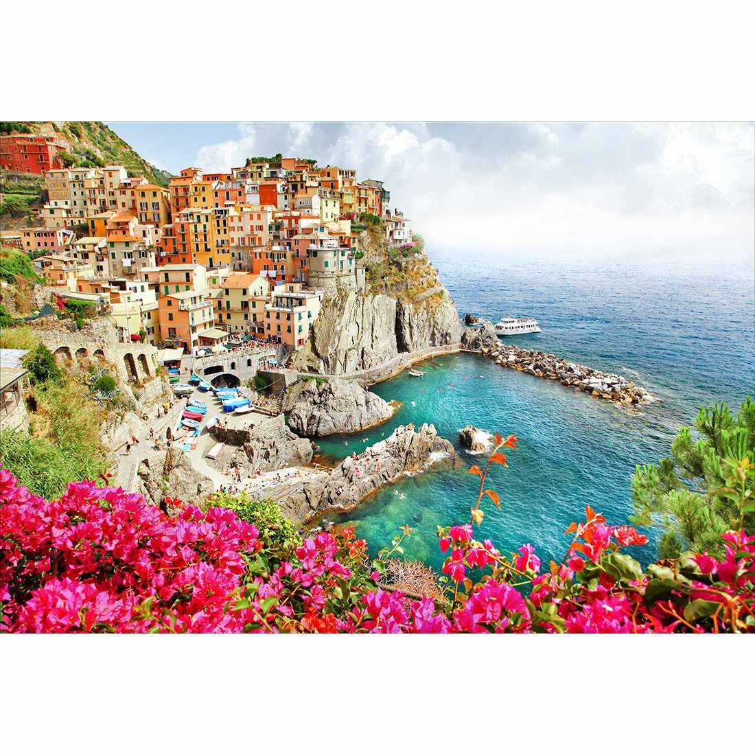Cinque Terre in Italy Acrylic Print Art