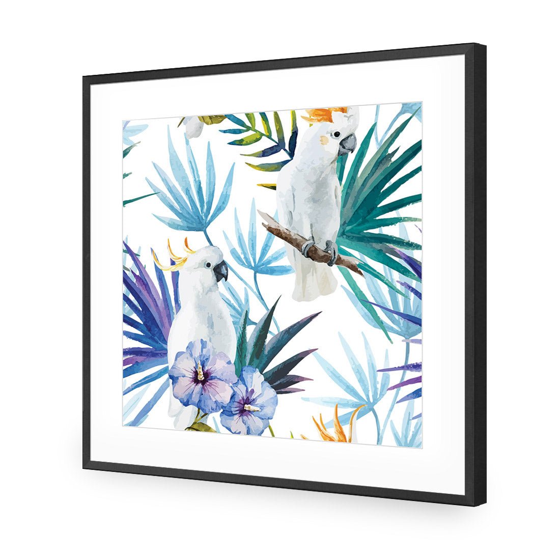 Cockatoo On High, Square Acrylic Print Art