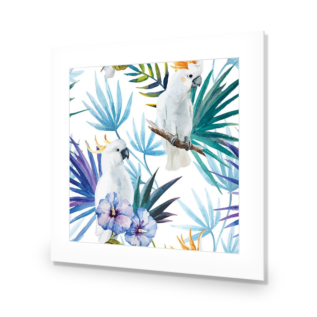 Cockatoo On High, Square Acrylic Print Art