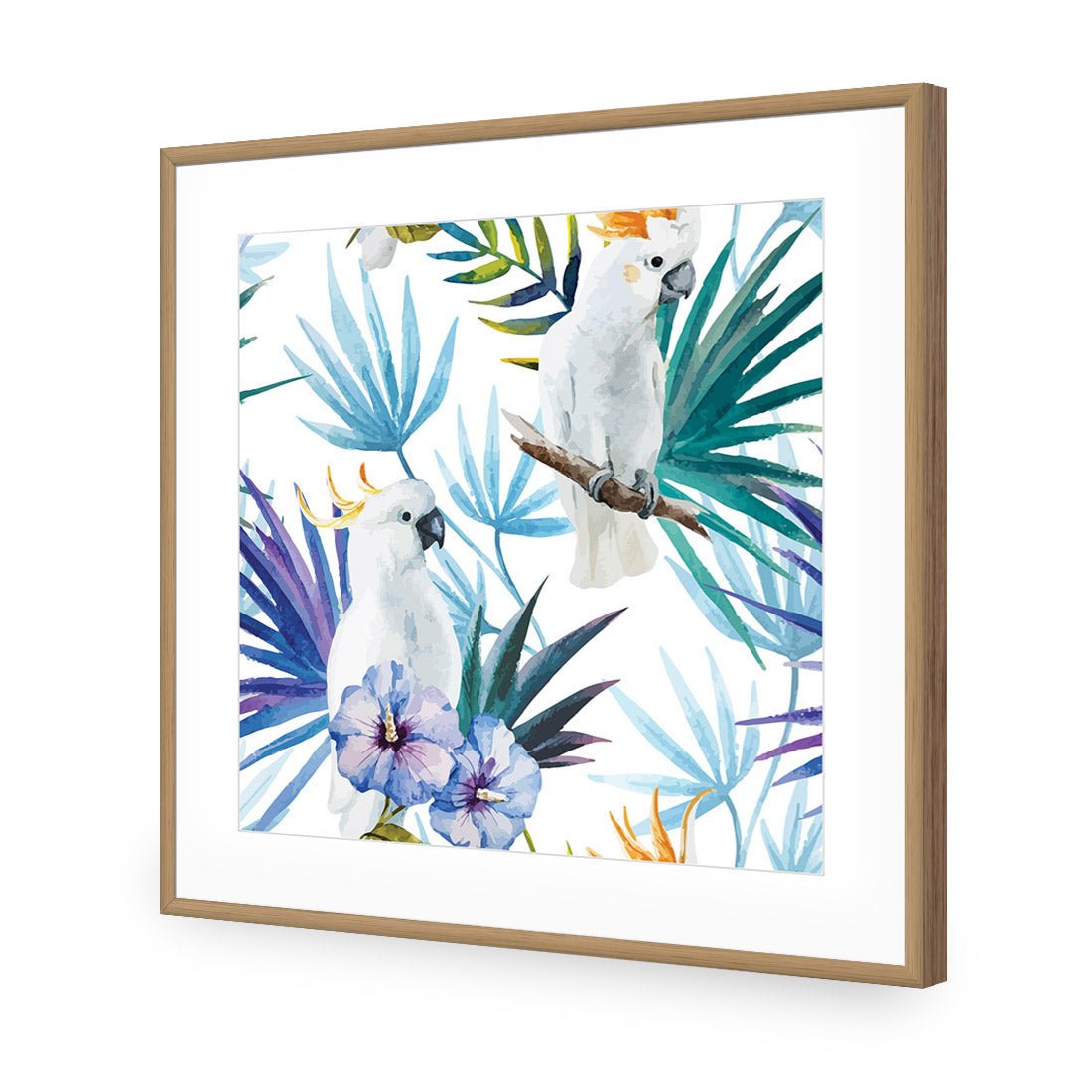 Cockatoo On High, Square Acrylic Print Art
