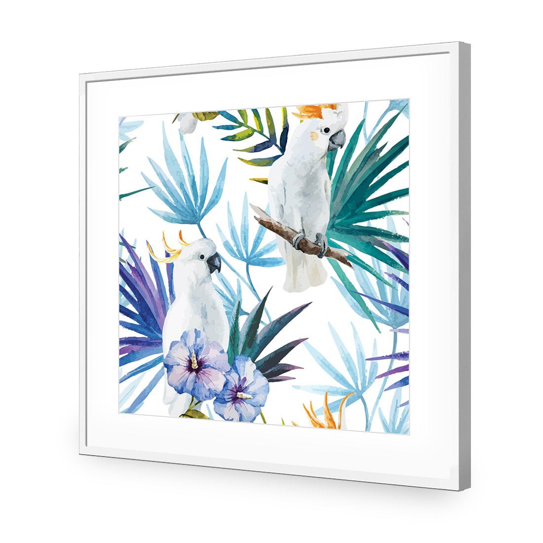 Cockatoo On High, Square Acrylic Print Art