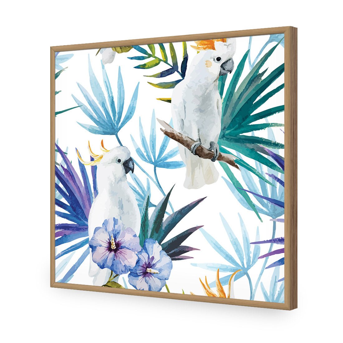Cockatoo On High, Square Acrylic Print Art
