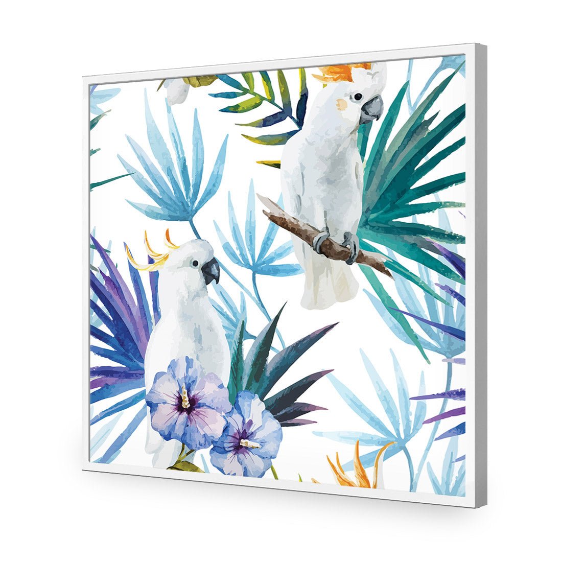 Cockatoo On High, Square Acrylic Print Art
