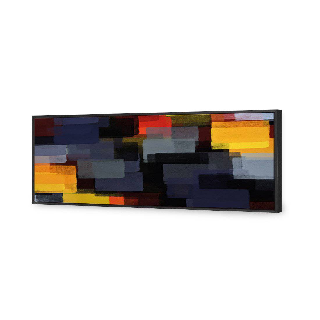 Colliding Blocks Canvas Art