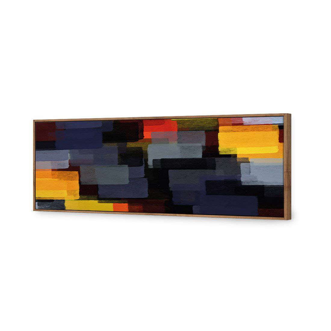 Colliding Blocks Canvas Art