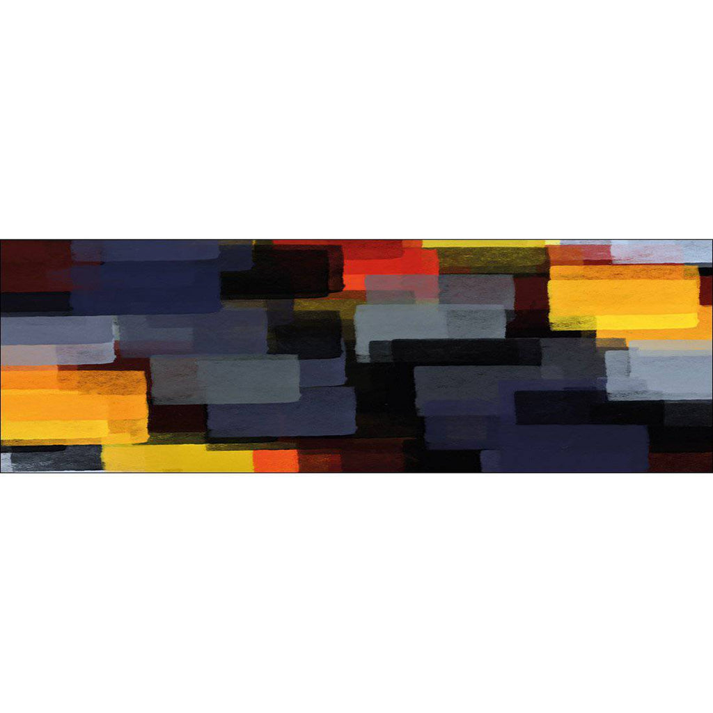 Colliding Blocks Canvas Art