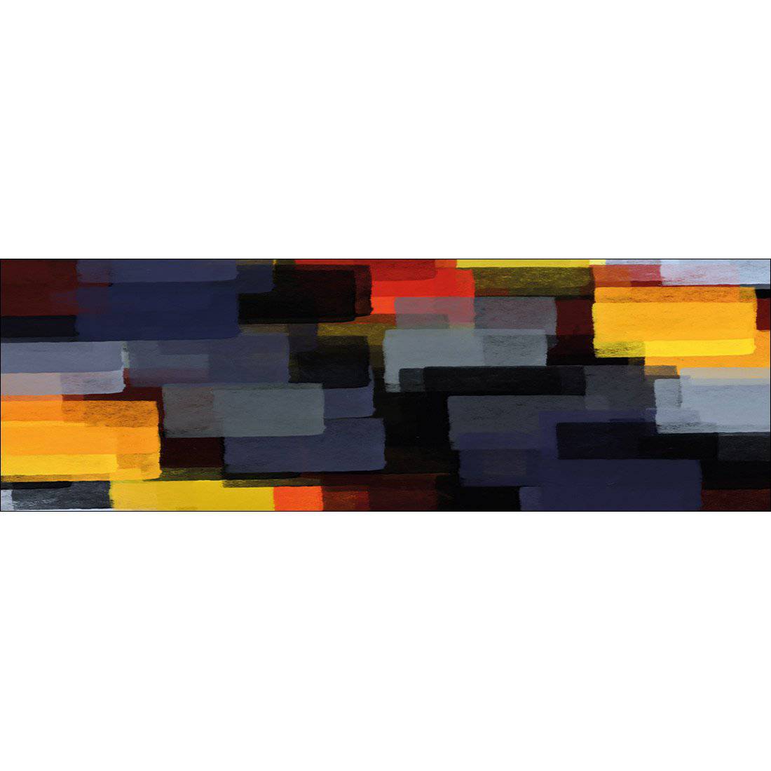 Colliding Blocks Canvas Art
