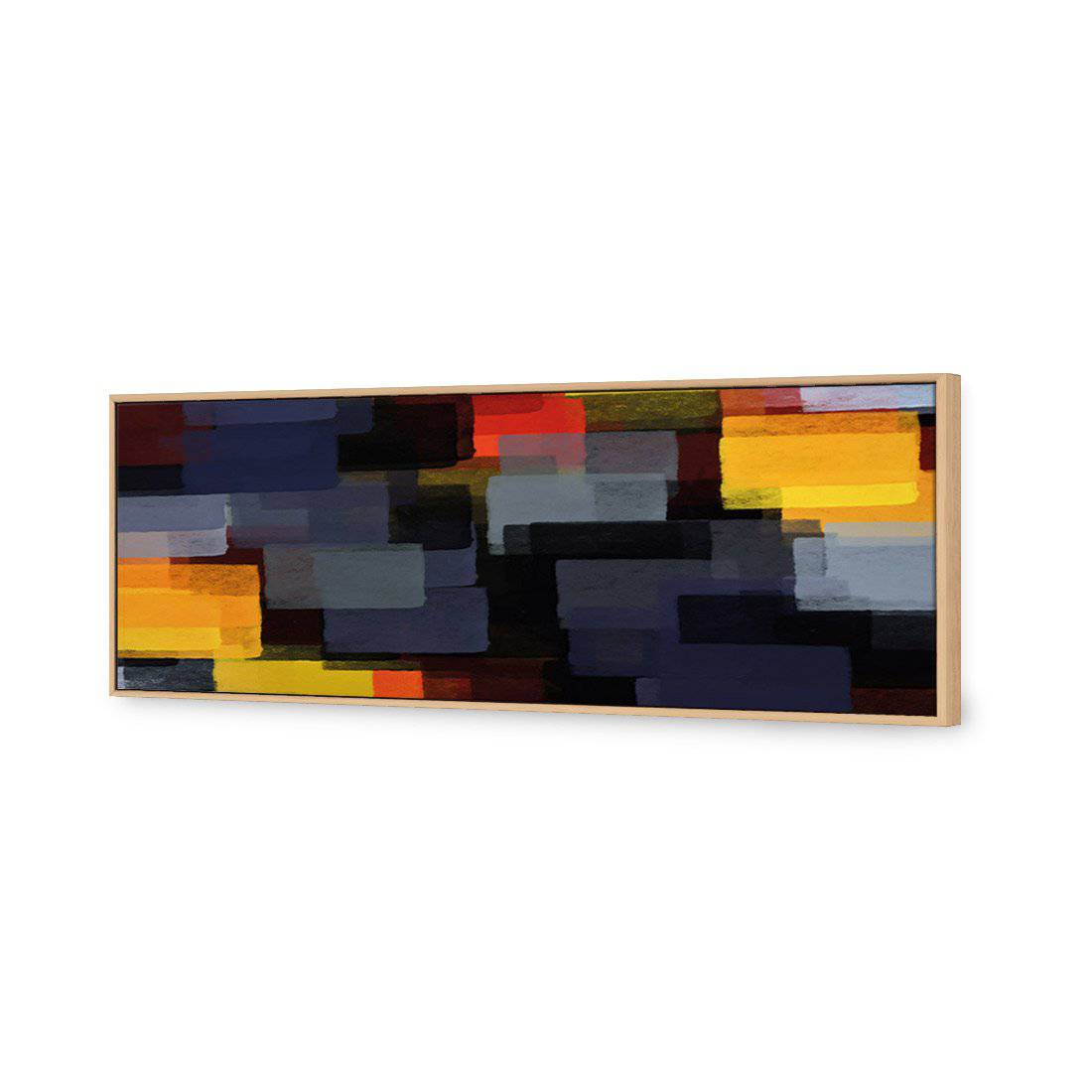 Colliding Blocks Canvas Art